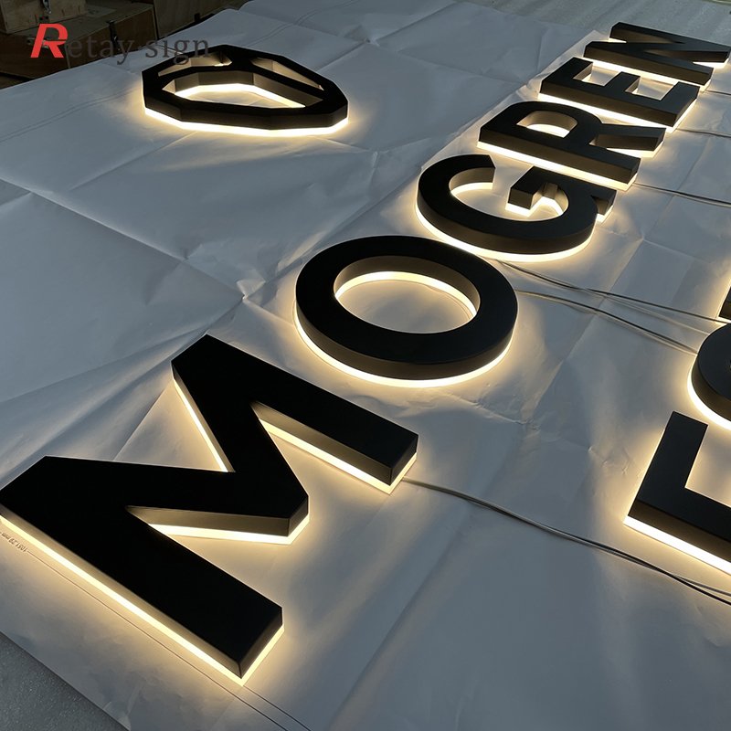 Shop store big outdoor characters custom house number address letter lights board led sign