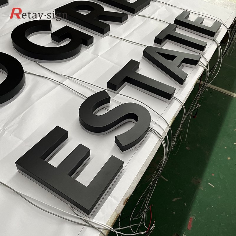 Shop store big outdoor characters custom house number address letter lights board led sign