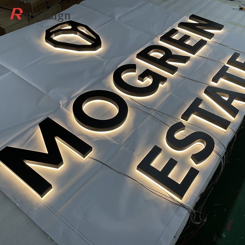 Shop store big outdoor characters custom house number address letter lights board led sign