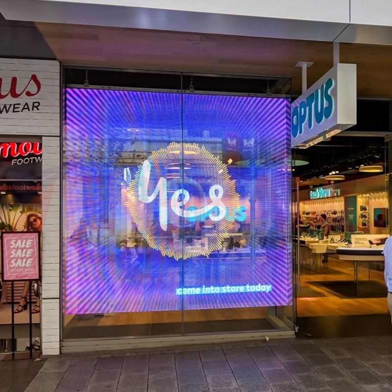 LED Display Adhesive Flexible Soft Pcb Board Glass Window Decorations Video Display Transparent Led Film Screen