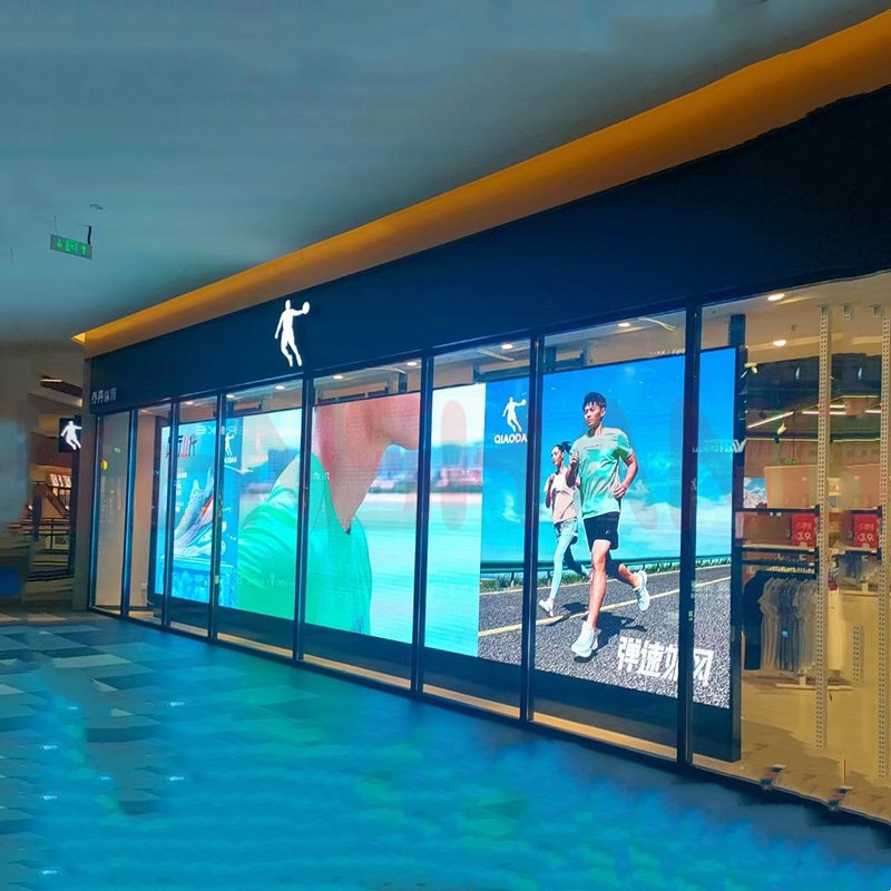LED Display Adhesive Flexible Soft Pcb Board Glass Window Decorations Video Display Transparent Led Film Screen