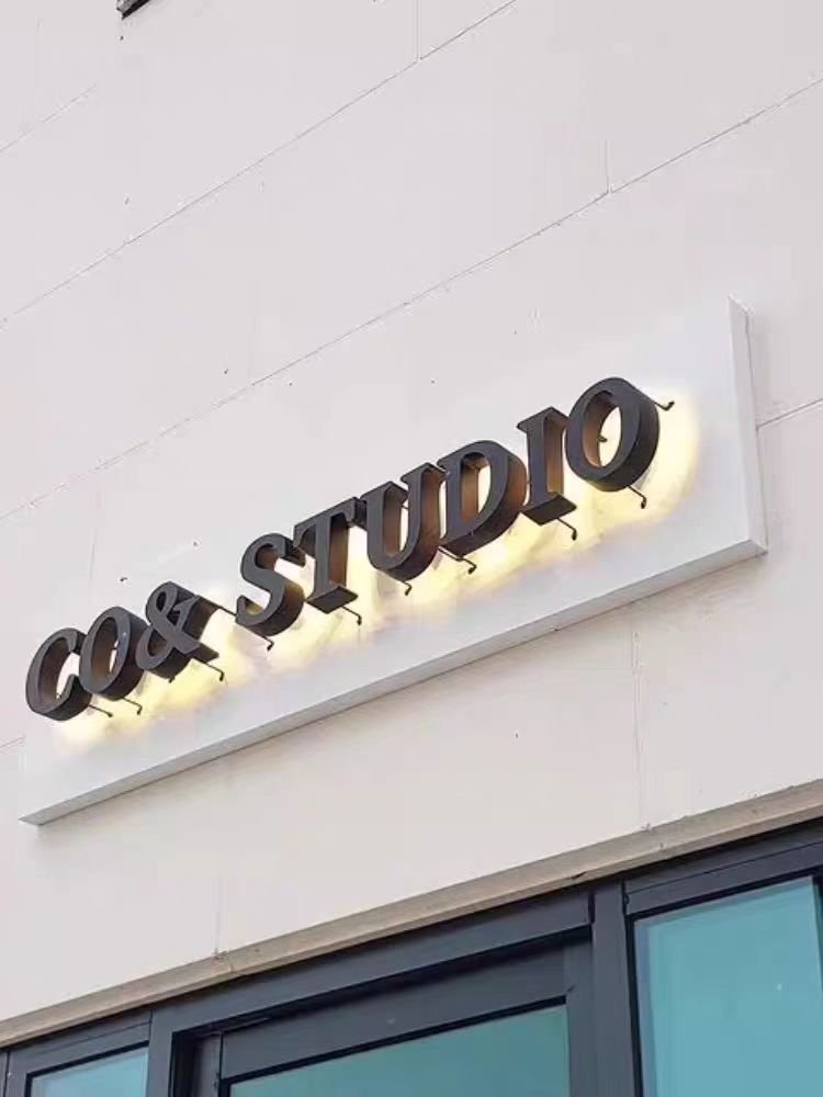 Outdoor Advertising Backlit Branding Wall Sign Logo LED Letter Board for Store Restaurant Bar Business Use for Outdoor Billboard