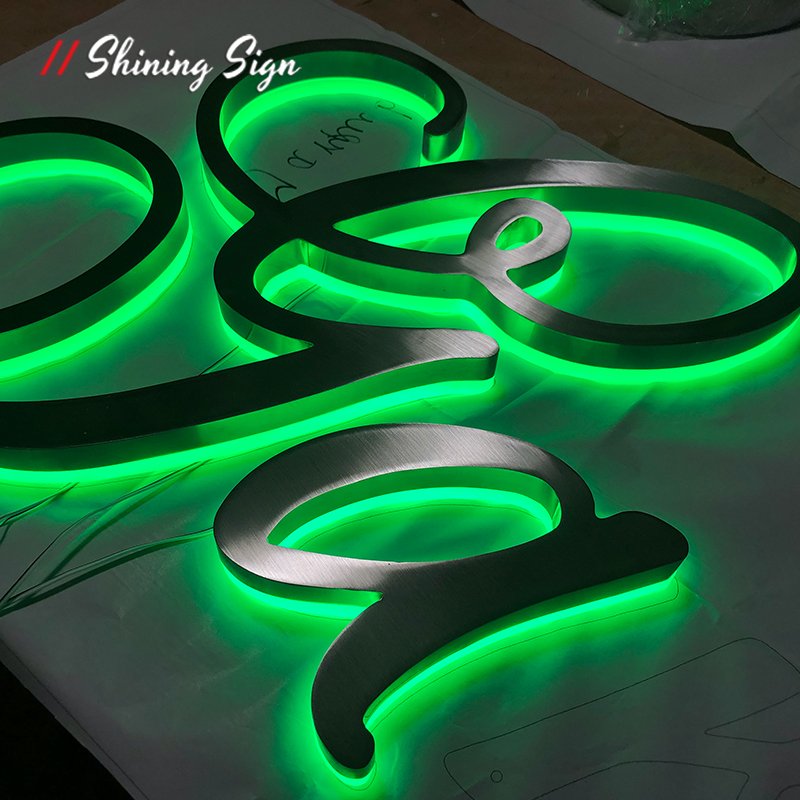 Custom outdoor led signage facelit letter pharmacy led sign hotel signage metal letter sign