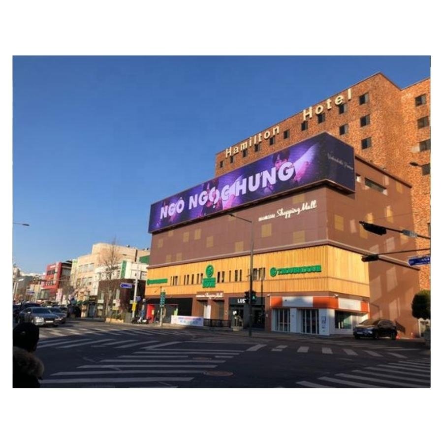 RGB P10 P8 P6 Outdoor waterproof Advertising Fixed installation Screen video display led sign board