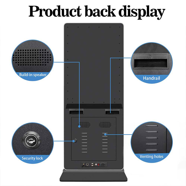 43 49 55 65inch Vertical Touch Screen Advertising Monitor Floor Standing LCD Advertising Digital Signage Screen Display for Mall