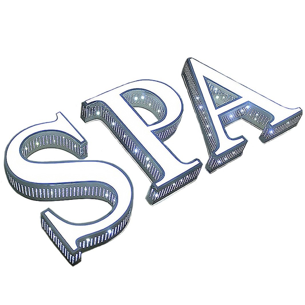 Outdoor Led Backlit logo 3d custom led sign for business Stainless Steel Store front Sign Board 3d led Light letter