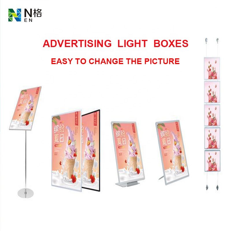 2023 Slim Led Panel Light Potlight Store Decoration Light Box Led Milk Tea Menu Board