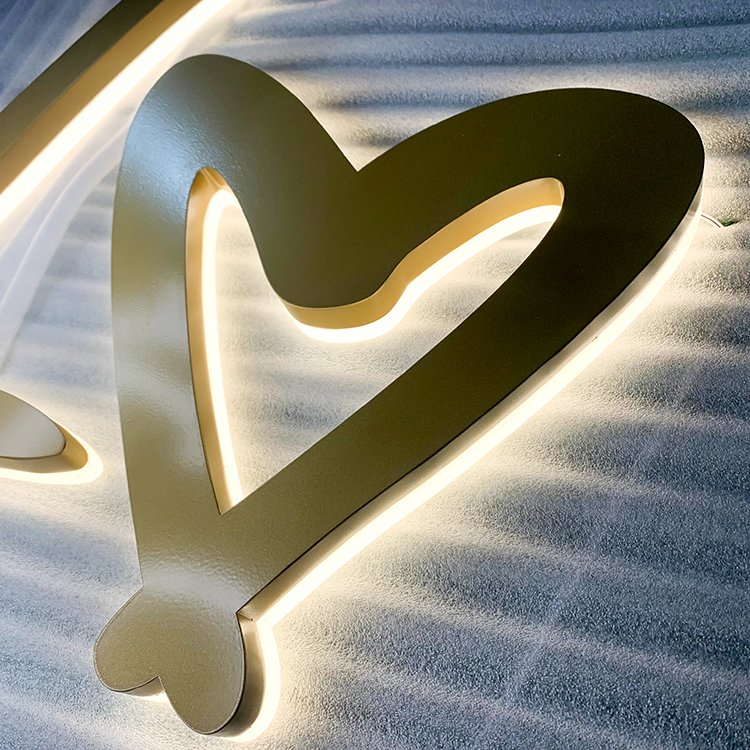 3D letter led sign light custom led backlit letter custom outdoor 3d logo led light channel letter custom led sign for business