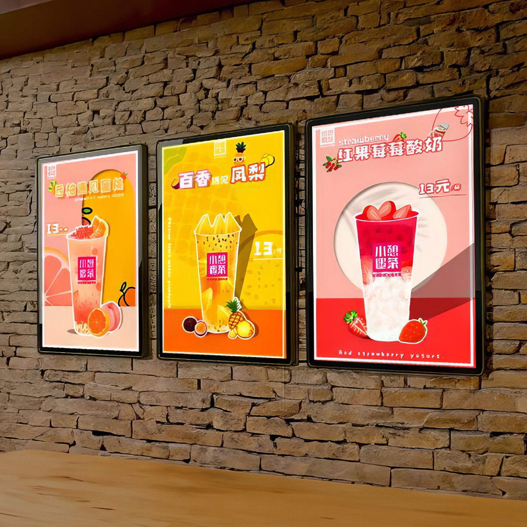 advertising Aluminum frame acrylic logo illuminated LED display sign board led Menu Ultra Thin Poster Slim light box display