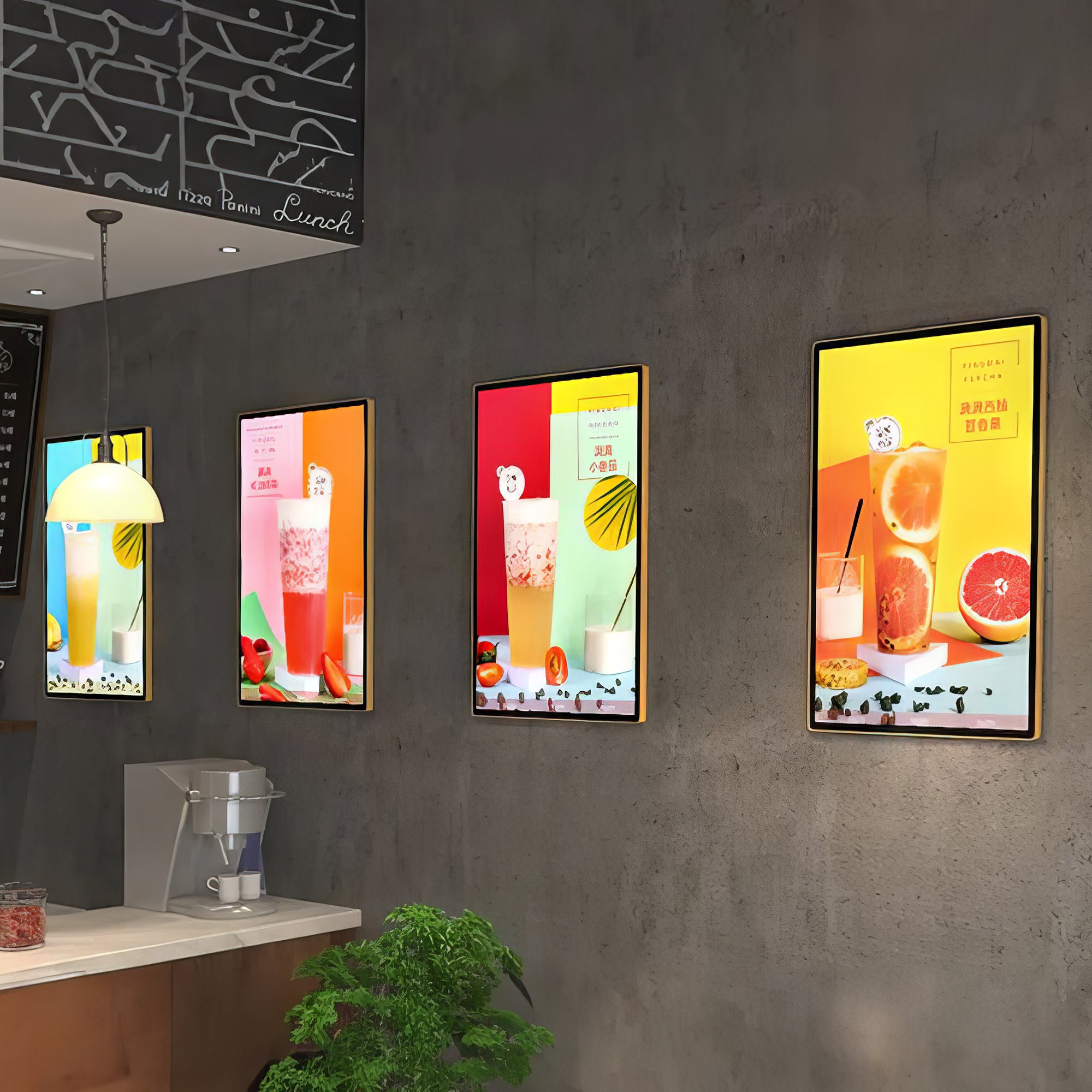advertising Aluminum frame acrylic logo illuminated LED display sign board led Menu Ultra Thin Poster Slim light box display