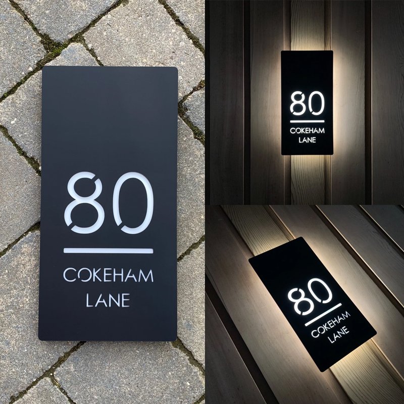 Wholesale Customized No MOQ House Number Board House Numbers Street Letters Sign Door Number Plates Address Plaques