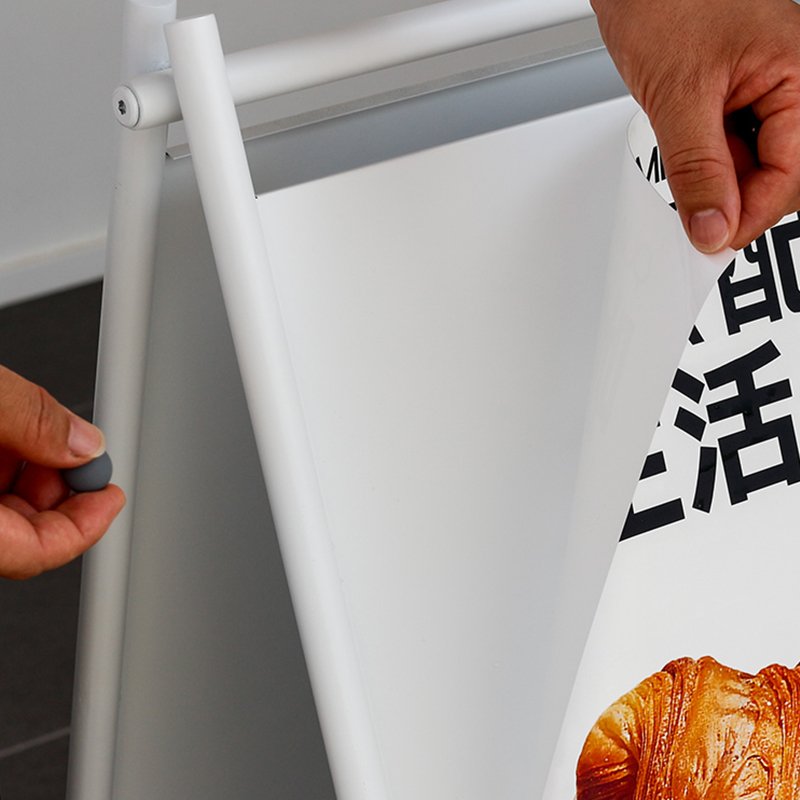 Iron racks printed poster boards Double-sided windproof outdoor advertising display boards Outdoor Heavy Duty Metal billboard