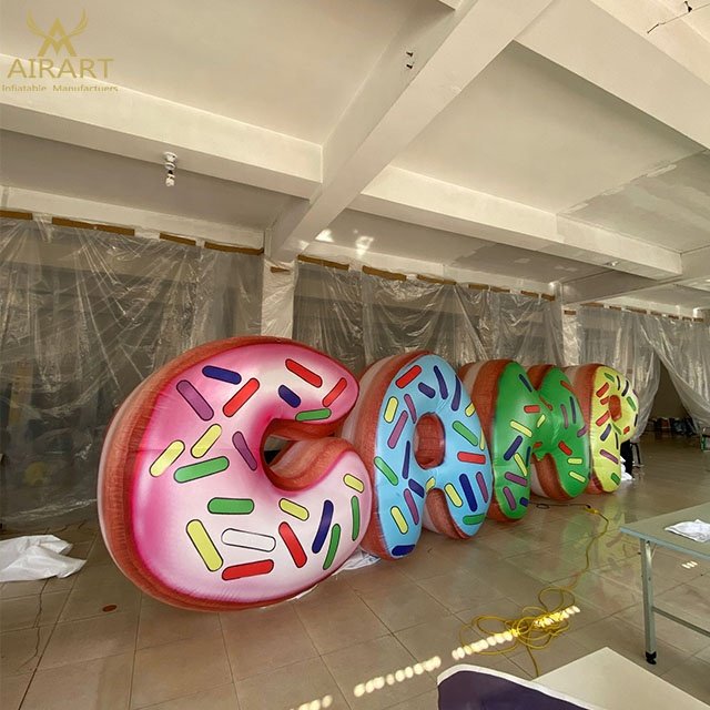 Customized logo inflatable letter billboard inflatable advertising board
