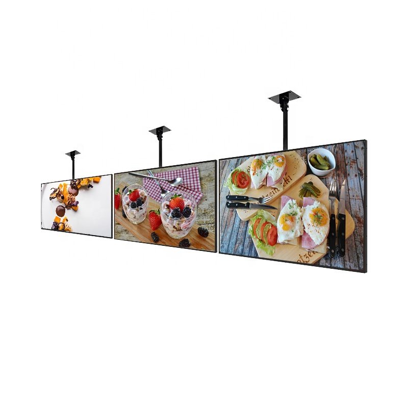 43inch 700nits Wall Hanging LCD Display Digital Menu Board Advertising Display Poster Screen for Restaurant cafe