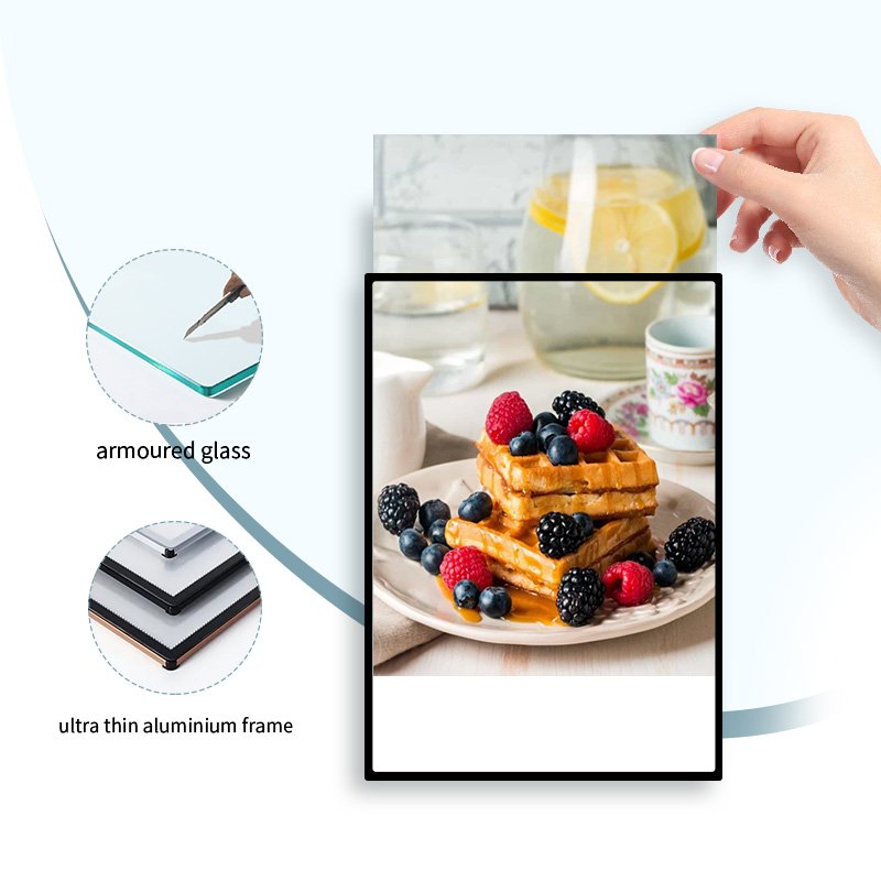 Slim Led Light Poster Advertising Light Box For Restaurant Cinema Marketing Products Led Poster Frame Led Slim Light Box