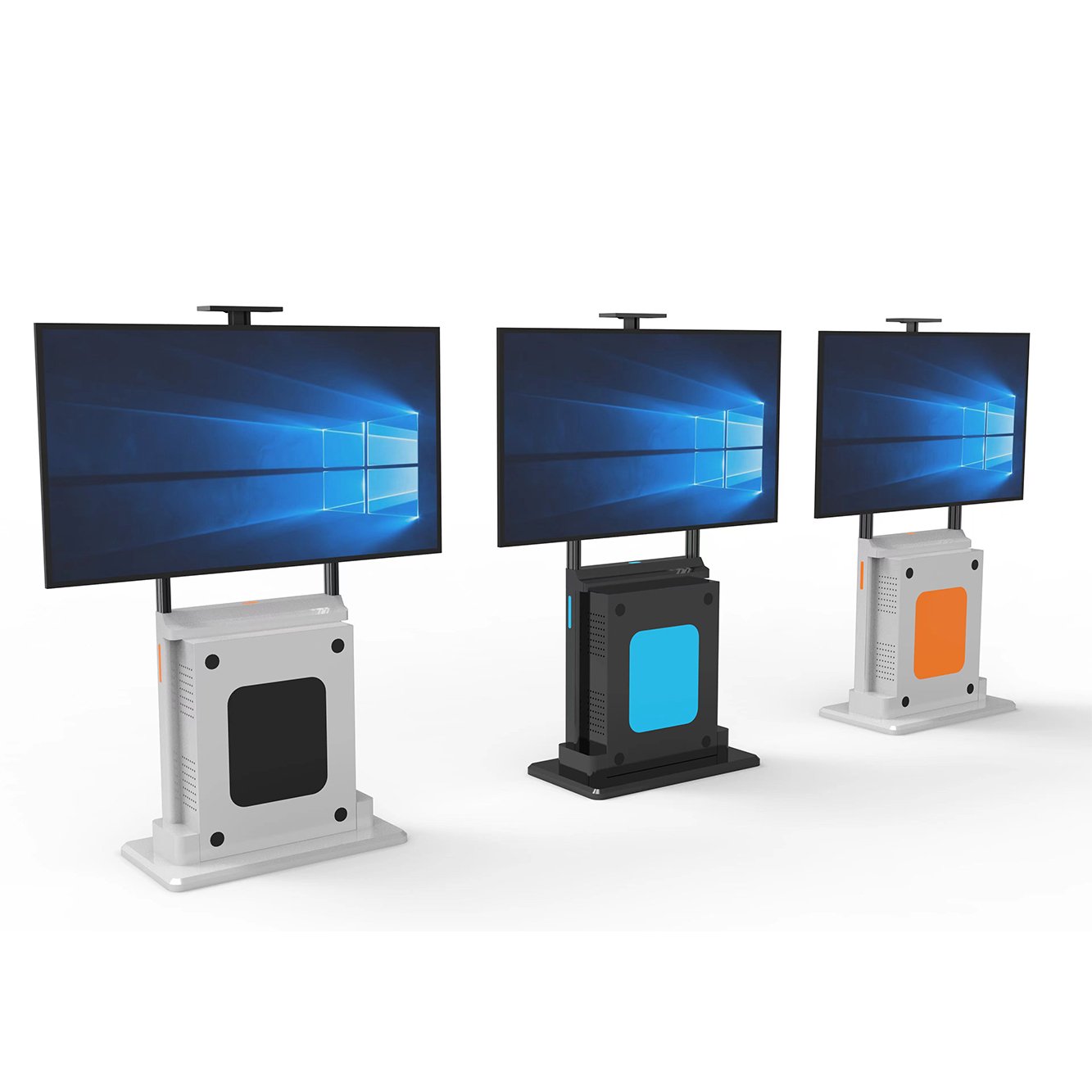 High-end 55 65 75 86 98 inch Interactive Touch Screen rotate floor stand advertising display