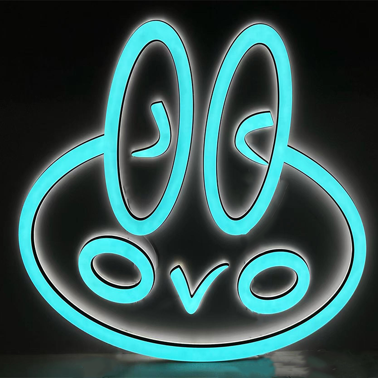Company 3d logo sign backlit channel letters led sign custom light up letters 3d signboard led signs for business