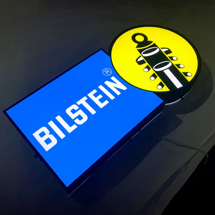 Light up logo stainless steel letter lightbox 3d signage custom led sign light advertising light box led sign for business stroe