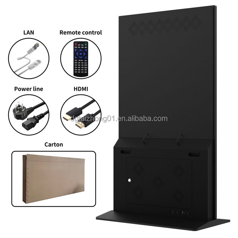 Advertising digital signage kiosk75/85 inch smart tv 4k totem touch screens display interactive board for shop retail store