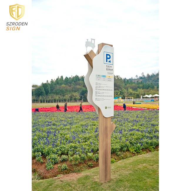 Customized Outdoor Hospital Clinic Totem Stainless Steel Building Wayfinding Directional Pylon Sign Standing Pillar Sign Board
