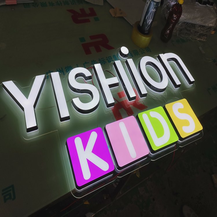 Led tubes Illuminated Letter Advertising Led Letter Light Custom Business Sign 3d Logo led sign Acrylic Channel Letters Signage