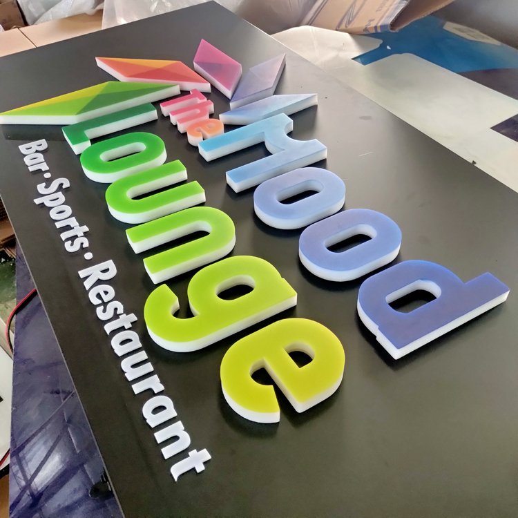 Led tubes Illuminated Letter Advertising Led Letter Light Custom Business Sign 3d Logo led sign Acrylic Channel Letters Signage