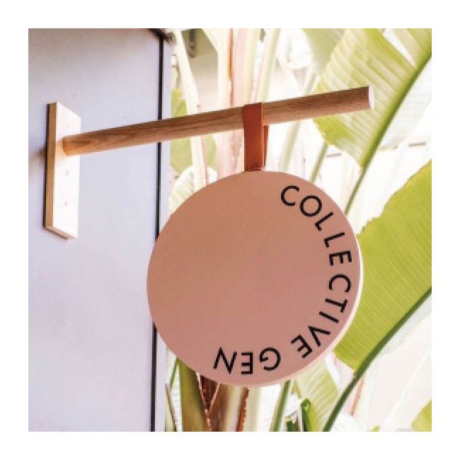 Customized Minimalist Style Store Metal Steel Billboard Double-Sided Hanging at Entrance logo sign board Advertising Outdoor