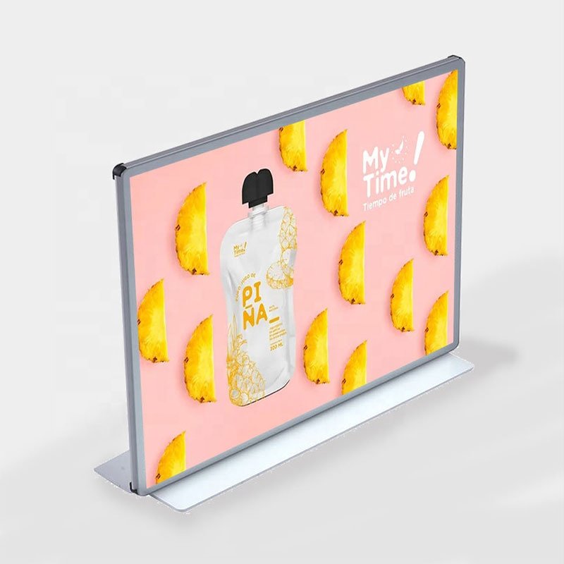 A1 A2 A3 A4 Open Ultra-Thin Aluminum Snap Photo Frame Light Box with Tempered Glass LED for Restaurant Menu Board Advertising