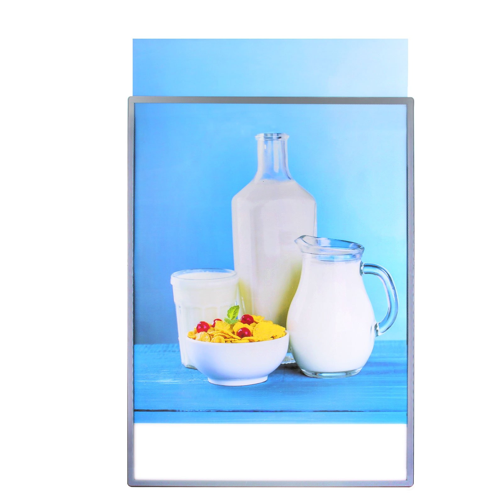Wall mounted ultra slim LED light box fast food restaurant cafe shop advertising board led menu