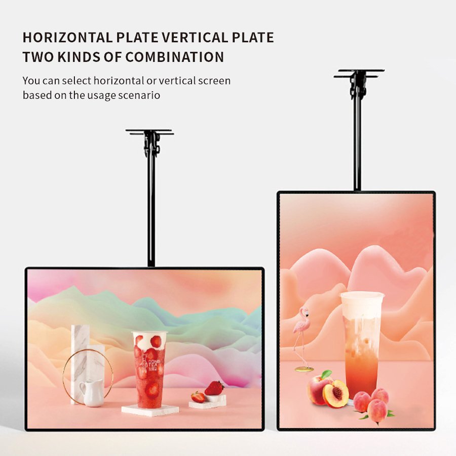 Fast Food LED lightbox Aluminum Frame Menu Board Hanging Restaurant Shop Advertising led light box display
