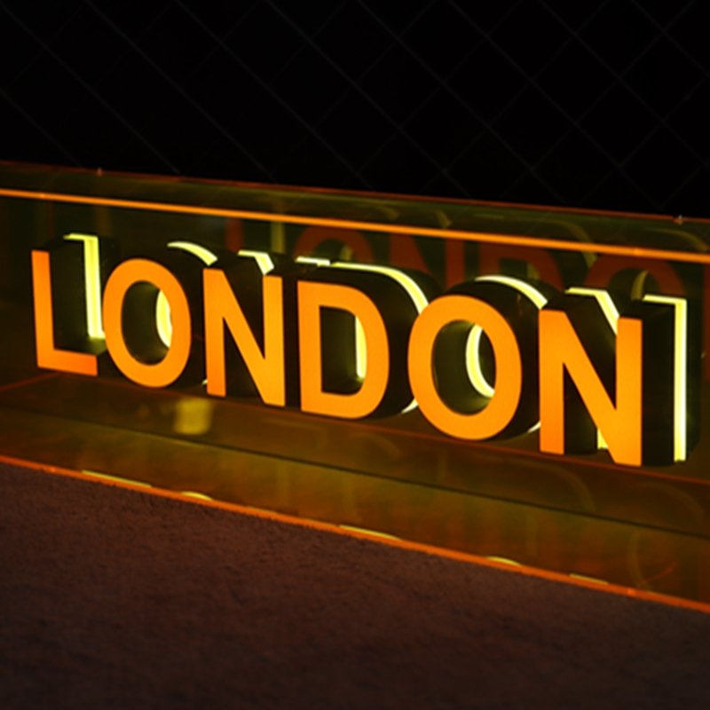 new products 3D Logo competitive price oem led sign board for wall decor led illuminated acrylic mini Light box sign