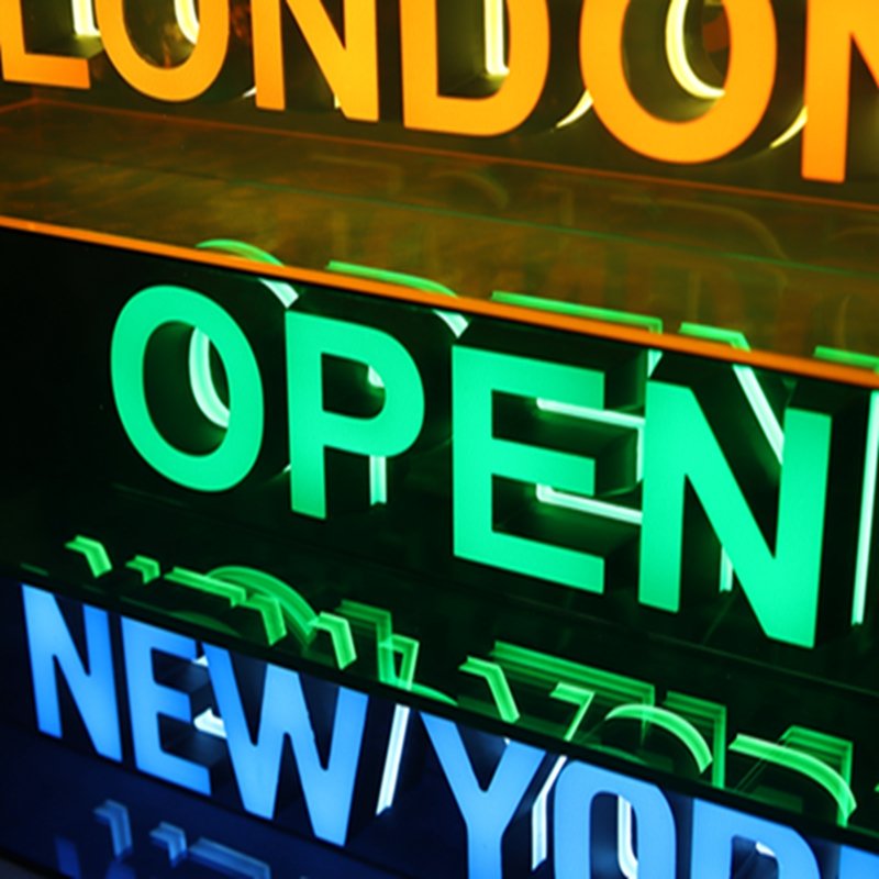 new products 3D Logo competitive price oem led sign board for wall decor led illuminated acrylic mini Light box sign