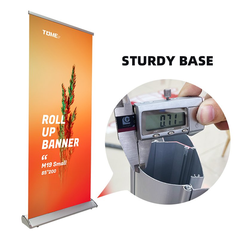 High Quality Outdoor Exhibit Display Roll Up Banner Stand Printing Aluminum Roll Up Boardbase Roll Up
