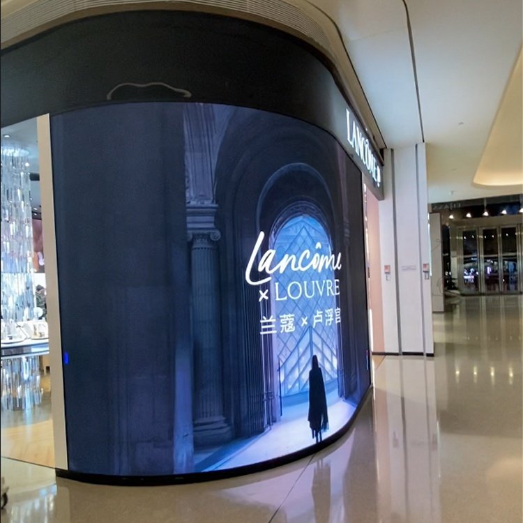 P2.5 2.5Mm P4 4Mm Indoor Full Color Display Board Curved Video Wall Flexible Led Screen For Advertising