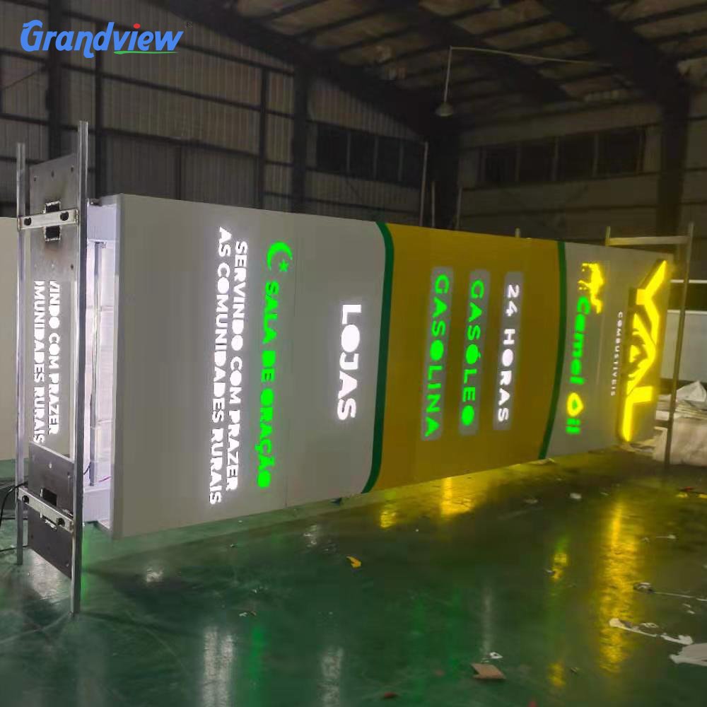 Manufacturers direct outdoor pylon sign / led spirit fortress production standing advertising sign / sign board