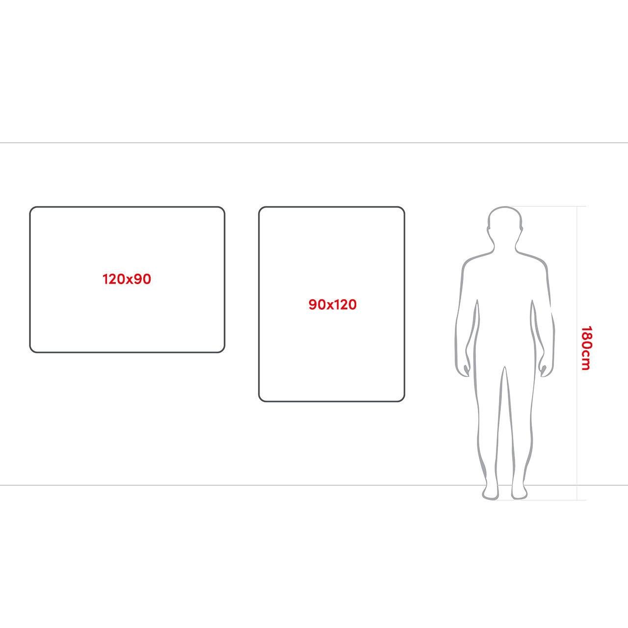 Felt notice board aluminium frame 120x90 cm GRAY