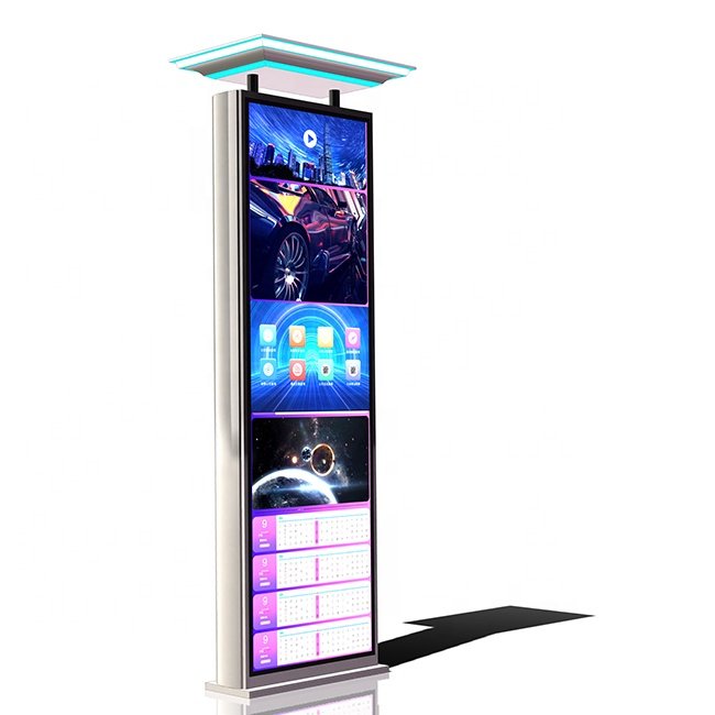 Outdoor solar power bus stop digital signage , Bus route reporting system display