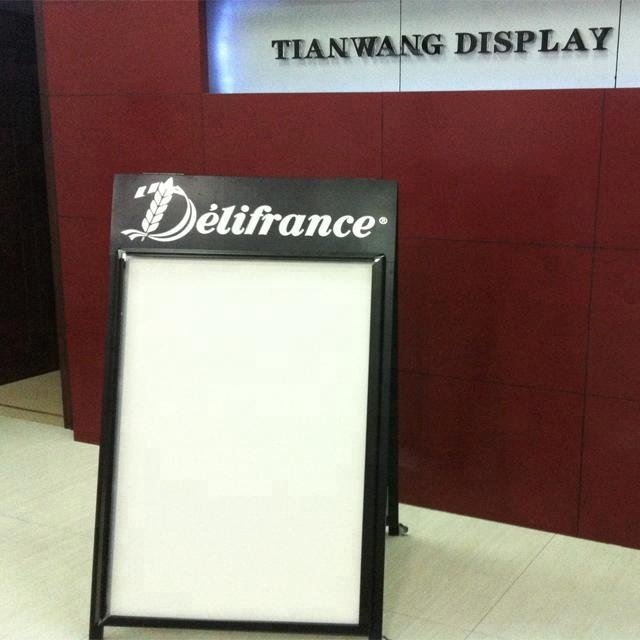 Factory Directly Wholesale Square Shape Sign Stand Poster Frame Advertising Poster Board