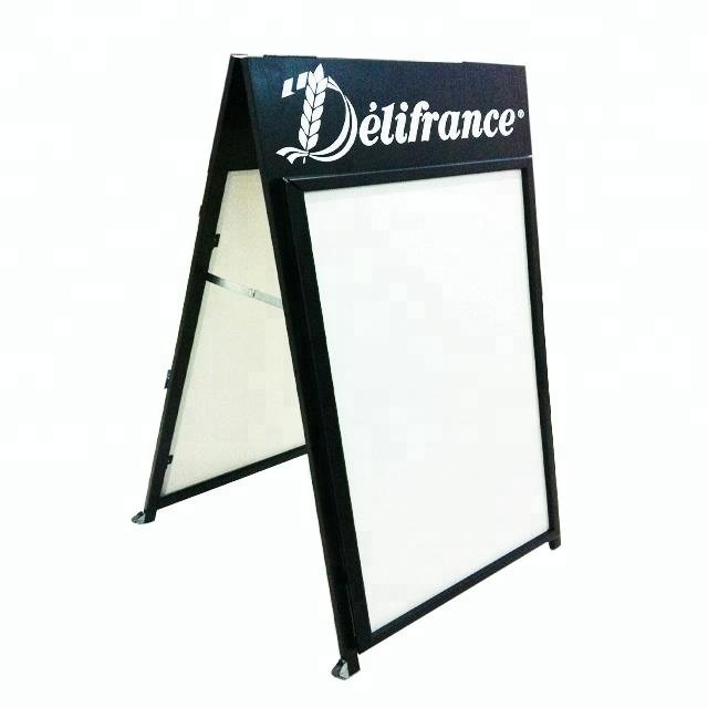 Factory Directly Wholesale Square Shape Sign Stand Poster Frame Advertising Poster Board