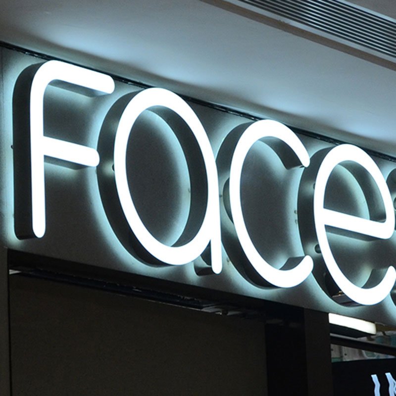 Acrylic Outdoor Advertising Sample Design 3D Illuminated Sign Letter Electronic Led Sign Board For Shop