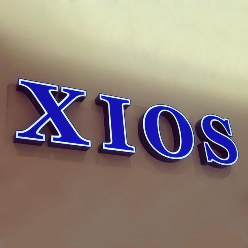 Acrylic Outdoor Advertising Sample Design 3D Illuminated Sign Letter Electronic Led Sign Board For Shop
