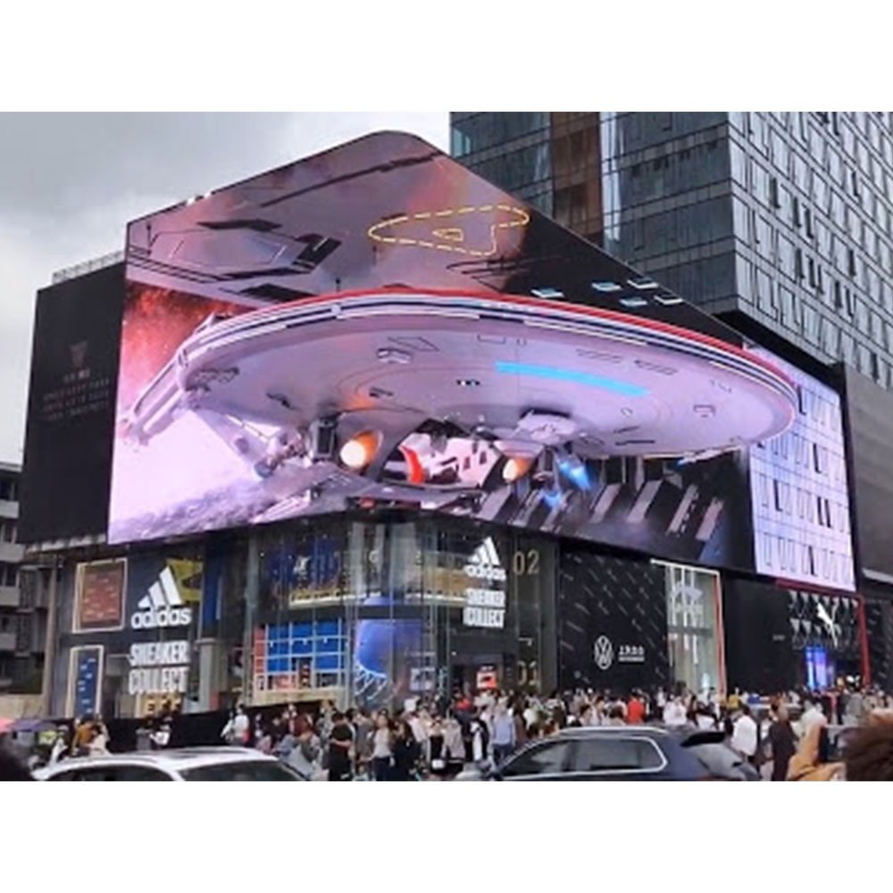 3D Naked Eye Full Color Publicidad 5D Led Huge Outdoor Display Aluminum Electronic Advertising Signage Board Screens China