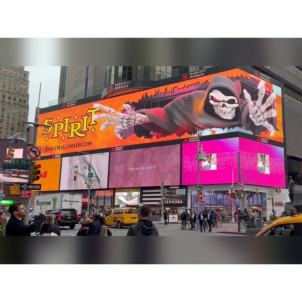 3D Naked Eye Full Color Publicidad 5D Led Huge Outdoor Display Aluminum Electronic Advertising Signage Board Screens China