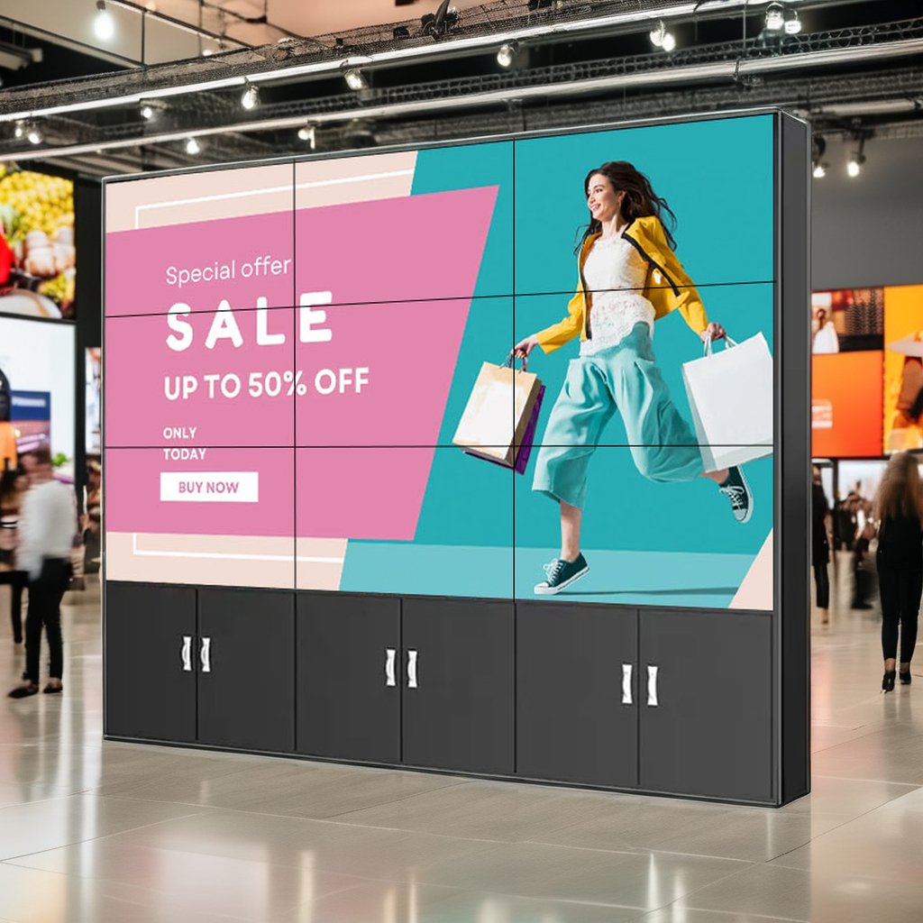 Indoor HD Digital Signage 55 Inch 3x3 Splicing Screens Large lcd/led Video Wall Display Video Wall for shopping mall