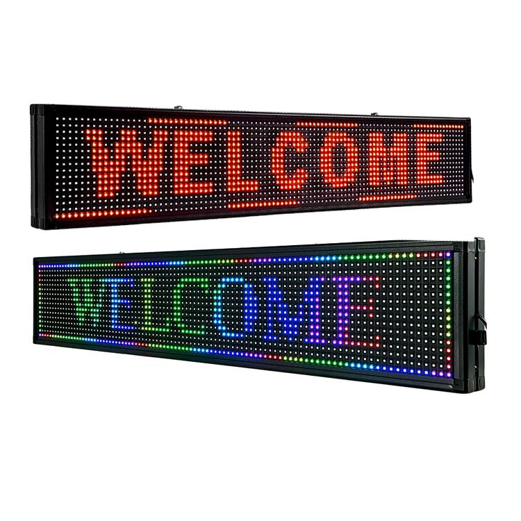 USA Outdoor P10 full Colours Advertising rgb Billboard led Text display board mobile phone LED programmable scrolling sign