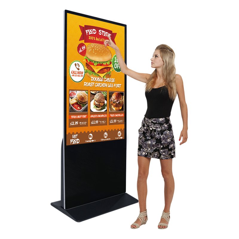 43/49/55/65 inch Touch Screen Menu Ordering Android Indoor Vertical Digital Signage for Retail Stores