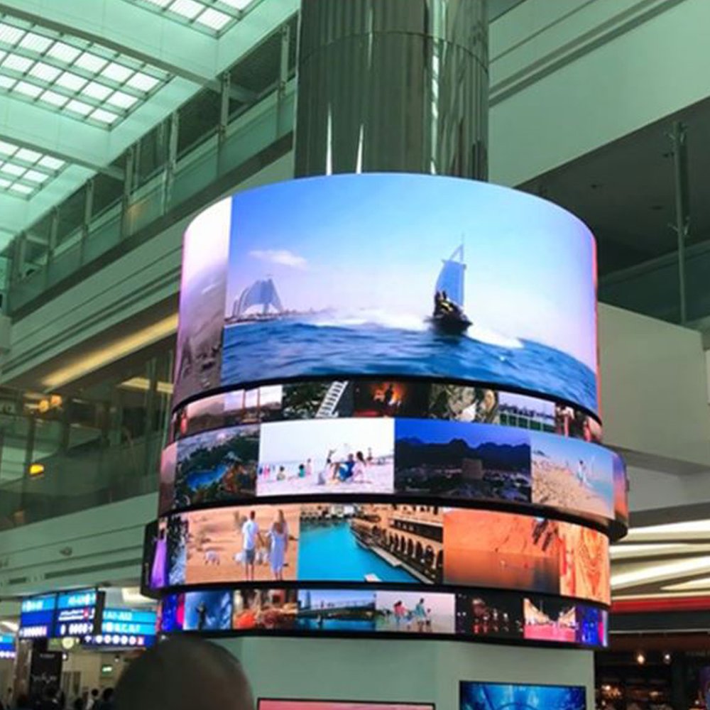 Best Modular Led Screen Flexible Video Wall Soft Led Display Advertising Programmable Film Flexible Led Displays
