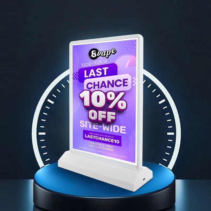 tianlang A4/A5 Led Light Box Restaurant Menu Holder Double Sided Table Desktop Backdrop Display Stand