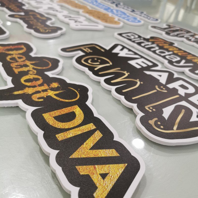 Hot Selling Birthday Party Christmas Decoration Signs PVC Photobooth Props Signs Pvc Foam Board