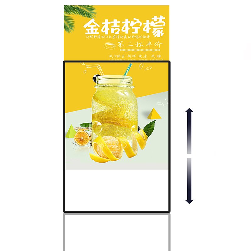 A1 A2 A3 A4 Open Ultra-Thin Aluminum Snap Photo Frame Light Box with Tempered Glass LED for Restaurant Menu Board Advertising